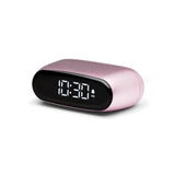 Lexon Minut Mini Alarm Clock - Pink - Front View
