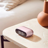Lexon Minut Mini Alarm Clock - Pink - Top-Down View