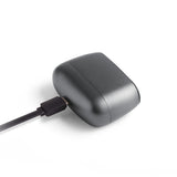 Lexon Minut Mini Alarm Clock - Gunmetal - Side View