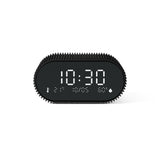 Lexon Ray Clock Lcd Alarm Clock With Temperature / Humidity Display - Black