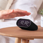Lexon Ray Clock Lcd Alarm Clock With Temperature / Humidity Display - Black