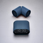 Lexon Ray Clock Lcd Alarm Clock With Temperature / Humidity Display - Blue