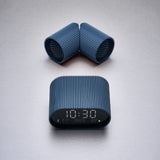 Lexon Ray Clock Lcd Alarm Clock With Temperature / Humidity Display - Blue - Rear View