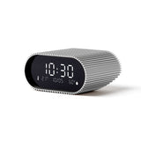 Lexon Ray Clock Lcd Alarm Clock With Temperature / Humidity Display - Alu Polish - Front View