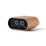 Lexon Ray Clock Lcd Alarm Clock With Temperature / Humidity Display - Gold - Front View