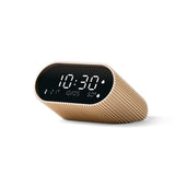 Lexon Ray Clock Lcd Alarm Clock With Temperature / Humidity Display - Gold - Side View