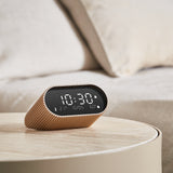 Lexon Ray Clock Lcd Alarm Clock With Temperature / Humidity Display - Gold - 45-Degree Angle