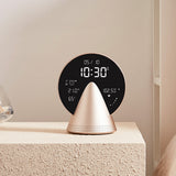Lexon Conic Radio Alarm Clock With Fm & Built-In Bluetooth Speaker - Gold