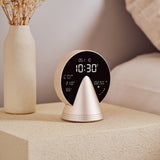 Lexon Conic Radio Alarm Clock With Fm & Built-In Bluetooth Speaker - Gold - Top-Down View
