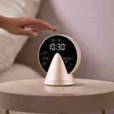 Lexon Conic Radio Alarm Clock With Fm & Built-In Bluetooth Speaker - Gold - Rear View