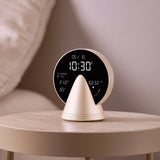 Lexon Conic Radio Alarm Clock With Fm & Built-In Bluetooth Speaker - Gold - Low Angle