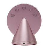 Lexon Conic Radio Alarm Clock With Fm & Built-In Bluetooth Speaker - Pink - 45-Degree Angle