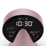 Lexon Conic Radio Alarm Clock With Fm & Built-In Bluetooth Speaker - Pink - Close-Up Angle