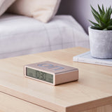 Lexon Flip Classic Reversible Alarm Clock - Gold - Top-Down View