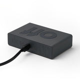 Lexon Flip Classic Reversible Alarm Clock - Grey - Side View