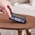 Lexon Flip Classic Reversible Alarm Clock - Black, image 5