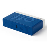 Lexon Flip Classic Reversible Alarm Clock PANTONE - Classic Blue - Top-Down View