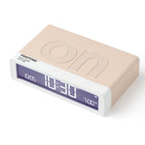 Lexon Flip Classic Reversible Alarm Clock PANTONE - Sand - Side View