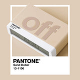 Lexon Flip Classic Reversible Alarm Clock PANTONE - Sand - Rear View