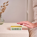 Lexon Flip Classic Reversible Alarm Clock PANTONE - Yellow - Front View