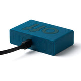 Lexon Flip Mini Reversible Alarm Clock - Blue - Side View