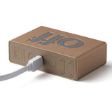 Lexon Flip Mini Reversible Alarm Clock - Gold - Side View