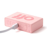 Lexon Flip Mini Reversible Alarm Clock - Pink - Side View