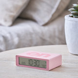 Lexon Flip Mini Reversible Alarm Clock - Pink - Top-Down View
