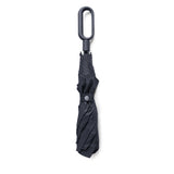 Lexon Mini Hook Umbrella - Black - Front View