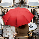 Lexon Mini Hook Umbrella - Red - Top-Down View