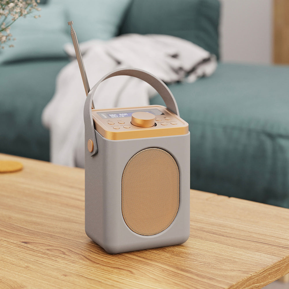 Majority Little Shelford Bluetooth & Dab Radio With Bluetooth-grey