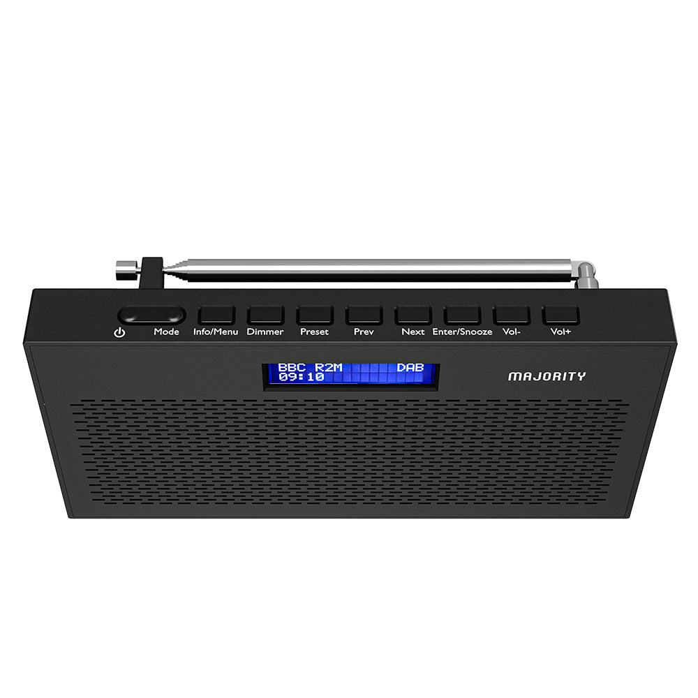 Majority Histon Compact Dab & Fm Radio-black