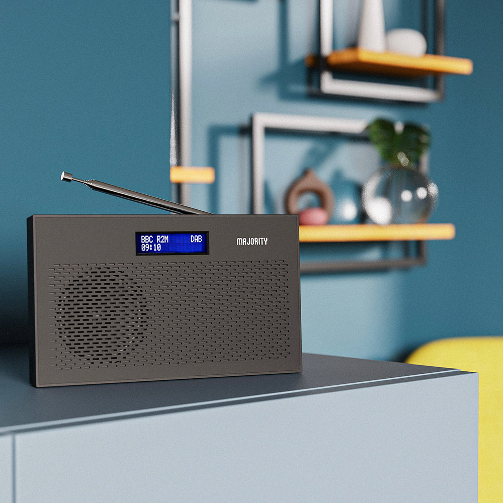 Majority Histon Compact Dab & Fm Radio-black