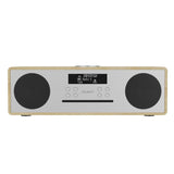 Majority Oakington Bluetooth, DAB Radio & CD Player-Oak - Side View