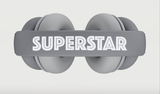 Majority Superstar Kids Headphones - Grey - Top-Down View