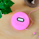 Majority Oakcastle CD100 Bluetooth Portable CD Player - Pink - Front View
