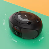 Majority Oakcastle BX200 Portable Bluetooth CD Player - Black - Top-Down View