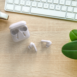 Majority Tru 1 TWS Earphones - White - Low Angle