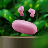 Majority Tru Bio TWS Earphones - Pink - Close-Up Angle