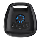 Majority PS100 - Party Speaker 40w Bluetooth Karaoke-DJ-Party-PA System - Black - Front View