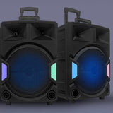 Majority PS500 - Bundled PA System 150w Bluetooth Karaoke-DJ-Party-PA System - Black - 45-Degree Angle