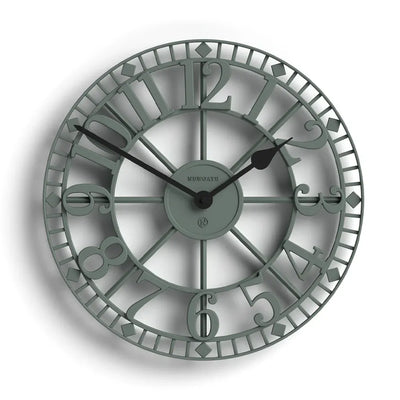 Newgate Warehouse Wall Clock-Asparagus Green