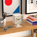 Newgate Victor Alarm Clock Pebble White - Top-Down View
