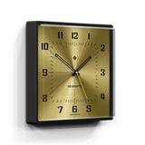 Newgate Box Office Wall Clock Brass - Front View