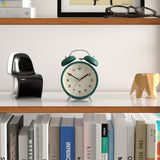 Newgate Charlie Bell Echo Alarm Clock Green - Top-Down View