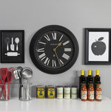 Newgate Chocolate Shop Wall Clock Silicone Cave Black - Side View