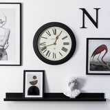 Newgate Chocolate Shop Wall Clock Silicone Cave Black & Cream - Side View