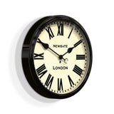 Newgate Battersby Clock Black - Front View