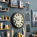 Newgate Battersby Clock Black - Top-Down View