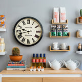 Newgate Battersby Clock Black - 45-Degree Angle
